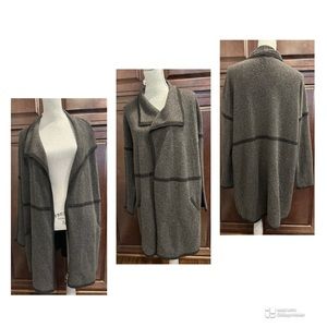 Eileen Fisher 100% Cashmere Sweater Jacket Cardigan Duster size XL